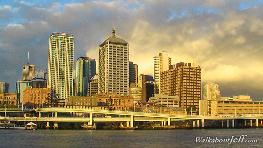 City in late afternoon