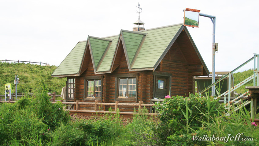 Tiny train station in Hokkaido
