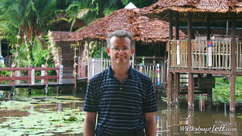 Overgrown garden in Borneo
