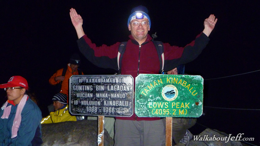 On top of the mountain