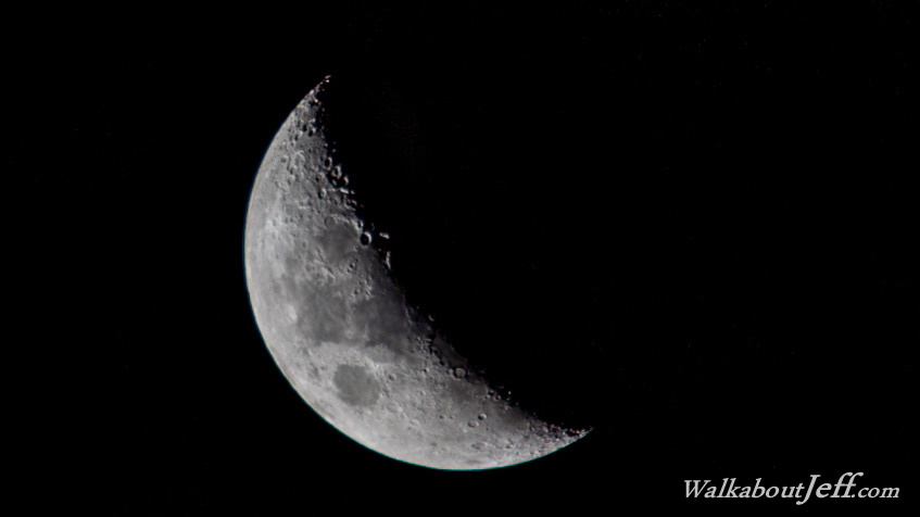 Evening moon