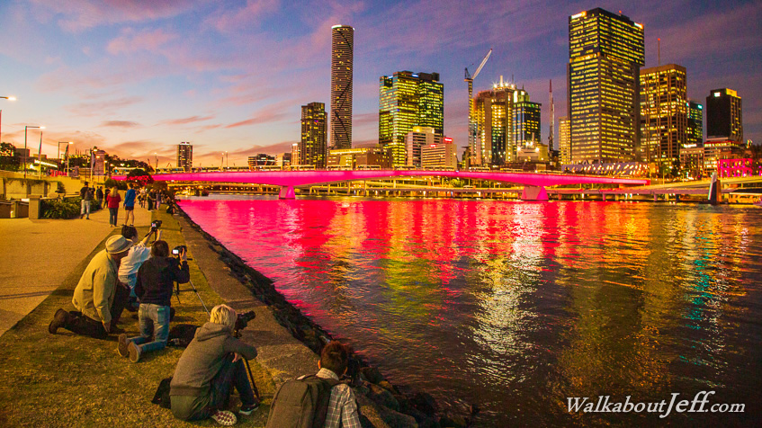 Photographing the river