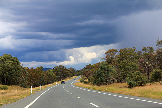 Entering a storm heading south