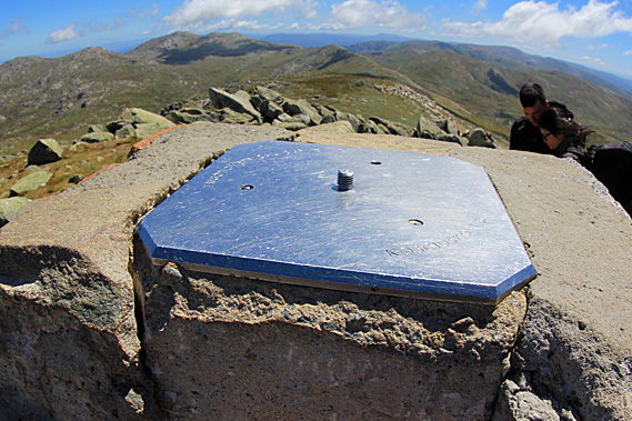 Top of the summit obelisk
