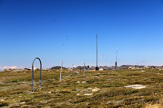 Weather station at the top of the chairlift