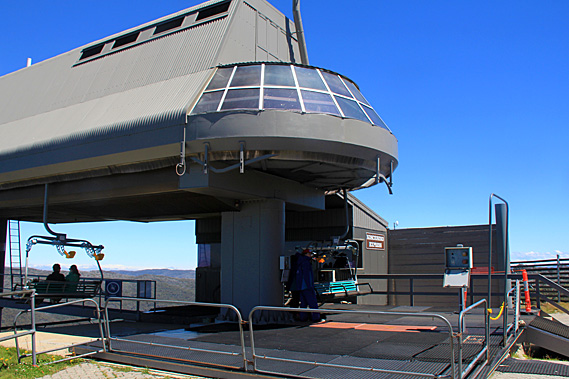 Top of the chairlift