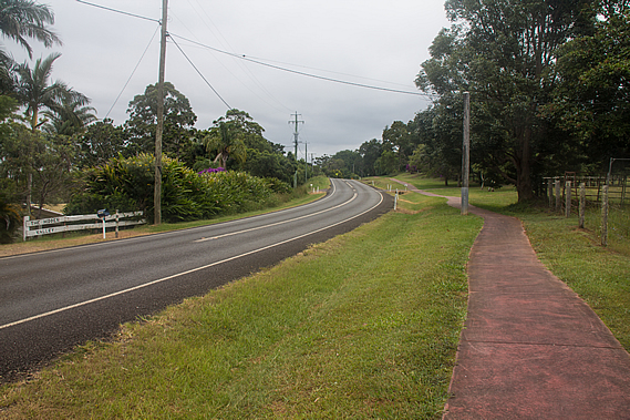 Sealed track beside the road