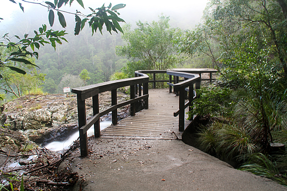 Bridge back over the stream