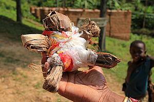 Doll made by one of the village women