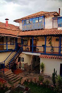 Shops around a small courtyard