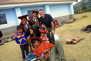 Group shot taken by one of the children