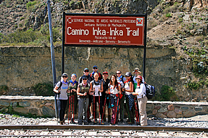 My group at the start of the trail 