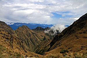 Looking down the other side towards the next pass 