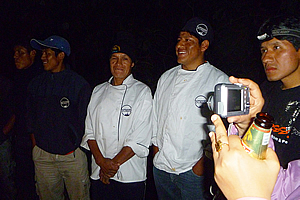 Farewelling the porters