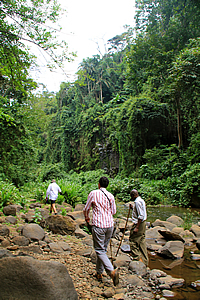 Returning down the gorge 