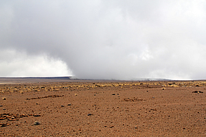 Cloud rising onto the plateau