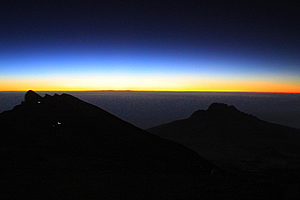 First light at 5700m