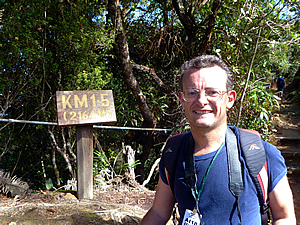 Large snake on the road 